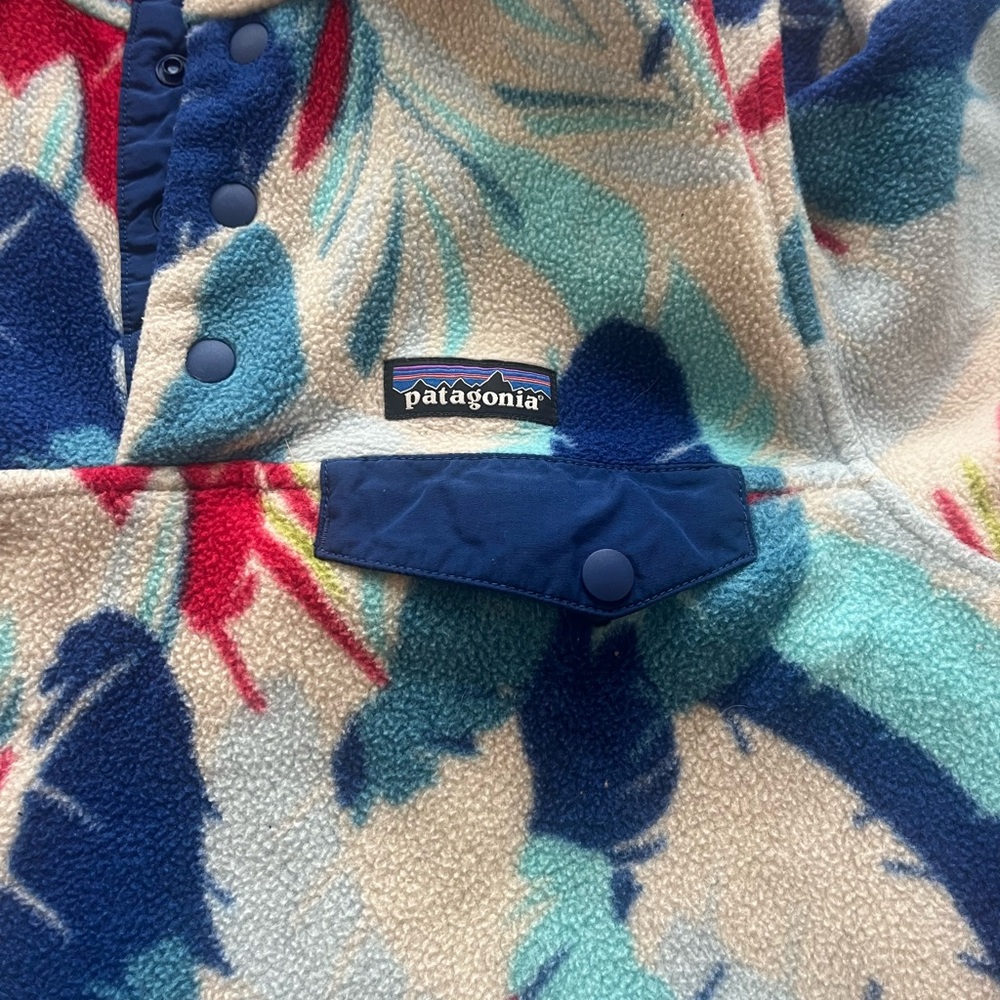Women's Lightweight Synchilla Snap-T Pullover Feather Dance Channel Blue - Picture 3 of 4